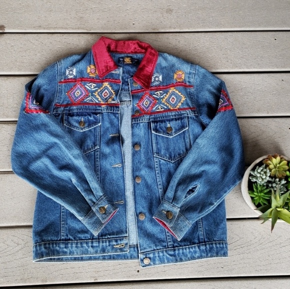 bohemian denim jacket